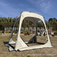 2-Person Breathable Mesh Camping Tent with Detachable Bottom and Mosquito Net