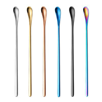 Japanese Style 304 Stainless Steel Long Handle Bar Spoon for Cocktails, Ice Cream, and Desserts