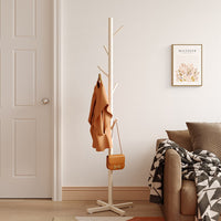 Modern Minimalist Garment Rack with Cross Base for Bedroom and Home Use