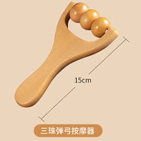 Wooden Roller Ball Massager for Full Body Muscle Relaxation and Meridian Stimulation