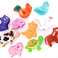 3D Wooden Stacking Block Puzzle for Toddlers, Educational Toy for Early Development
