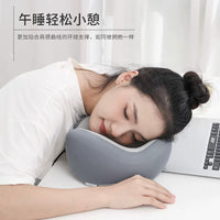 Memory Foam U-Shaped Travel Neck Pillow for Office Naps and Neck Support