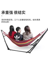 Portable Folding Hammock Stand with Anti-Tip Design for Outdoor Camping and Indoor Use