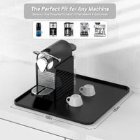 Silicone Coffee Machine Mat, Waterproof Non-Slip Bar Counter Drying Mat for Coffee Cups