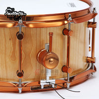Doc Sweeney USA Handcrafted Flame Birch Stave Snare Drum 14x7 inch