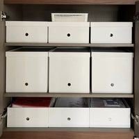 Japanese Style Storage Box with Lid and Wheels for Clothes, Toys, Books, and Sundries - Large Capacity Cabinet Organizer