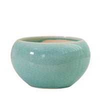 Ge Kiln Cracked Glaze Ceramic Succulent Planter Pot with Drainage Hole