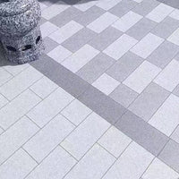 Outdoor PC Quartz Stone Tile for Garden and Patio, Non-Slip Paving Stone, Lychee Surface