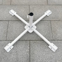 Outdoor Patio Umbrella Base Stand Heavy Duty Cross-Shaped Iron Base for Market Umbrellas