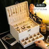 Luxury Large Capacity Jewelry Box for Earrings, Necklaces, Rings, and Bracelets