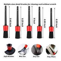 19-Piece Car Cleaning Drill Brush and Detail Brush Kit for Tires, Interior, and Exterior