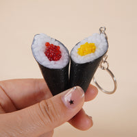 Japanese Simulation Sushi Keychain Ornament for Restaurants and Gifts