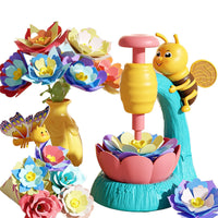 Kids' DIY Flower Press Machine Toy Set for Crafting Simulated Bouquets and Floral Arrangements