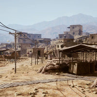 UE5 Unreal Engine 5 Modular Battlefield Desert Environment Military Zone Village Asset Kit