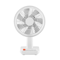 2025 New Portable USB Rechargeable Oscillating Desk Fan with 4 Speeds for Dormitory and Office