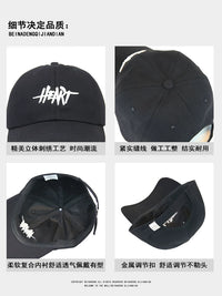 Unisex Korean Style Baseball Cap for Men and Women, Large Head Circumference Sun Protection Visor