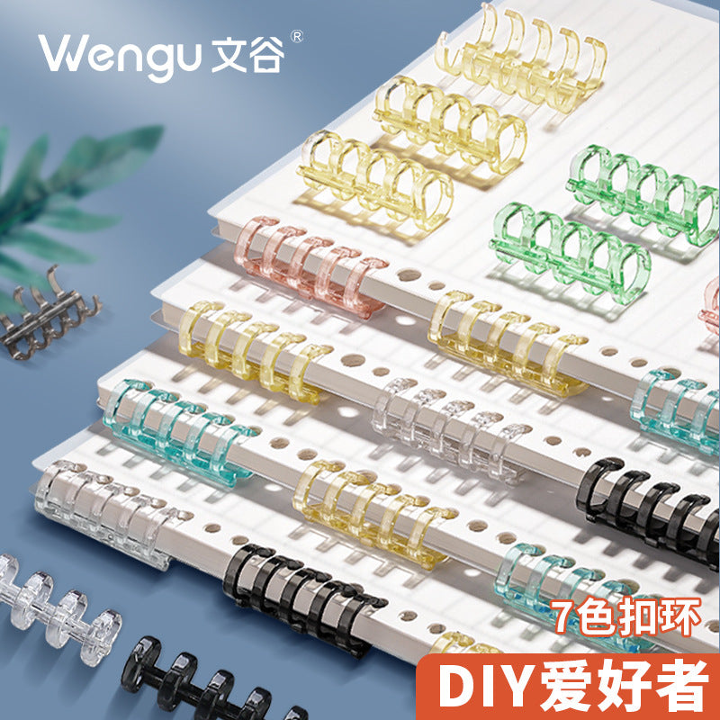 5-Hole Loose Leaf Binder Rings for Notebooks and DIY Projects