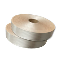 Blank Champagne Gold Silk Ribbon Wash Care Labels for Garments