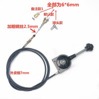 Manual Throttle Cable Assembly for Excavators, Harvesters, and Modified Vehicles - Mechanical Equipment Throttle Control