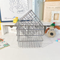 Ins Style Iron Art Storage Basket for Desktop Sundries and Cosmetics
