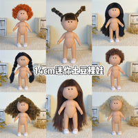 14cm Mini Potato Doll Nude Body for DIY Dress-Up