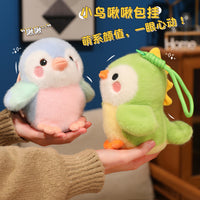 Realistic Bird Plush Toy Keychain - Sparrow & Titmouse Design