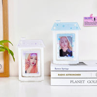 Cute Korean Style Rotating House Photo Card Holder Display Stand