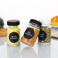 Glass Spice Jars with Lids for BBQ and Home Use, 60ml