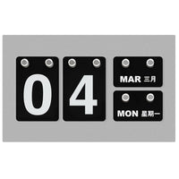 2026 Perpetual Calendar Desk Ornament with DIY Hanging Tabs, Minimalist Ins Style