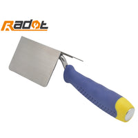 Stainless Steel Corner Trowel for Drywall Finishing, Internal and External Angle Tool