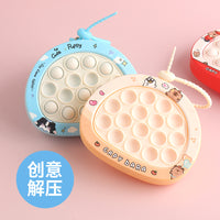 Cute Capybara 14-Hole Pop Fidget Toy Keychain for Stress Relief