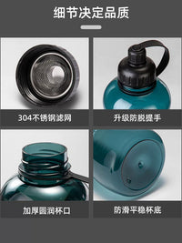 Fuguang Large Capacity Sports Water Bottle for Men, Portable Outdoor Cold Water Kettle