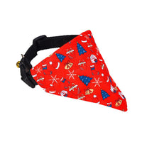 Christmas Pet Bandana Collar for Dogs and Cats, Adjustable Scarf Bib
