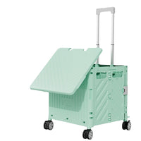 Portable Folding Shopping Cart with Wheels, Multi-functional Utility Cart for Groceries and Hauling
