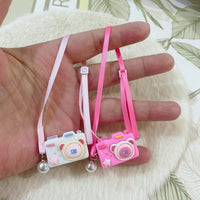Dollhouse Miniature Camera with Ribbon for OB11 Dolls