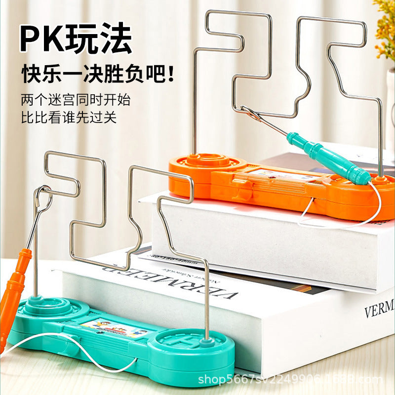 Electric Shock Maze Game for Focus Training and Hand-Eye Coordination