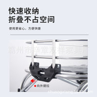 Foldable Shopping Cart with Oxford Cloth Bag for Groceries and Laundry