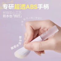 Mini Portable Makeup Brush Set with Soft Antibacterial Bristles for Travel - Blush, Powder, Eyeshadow