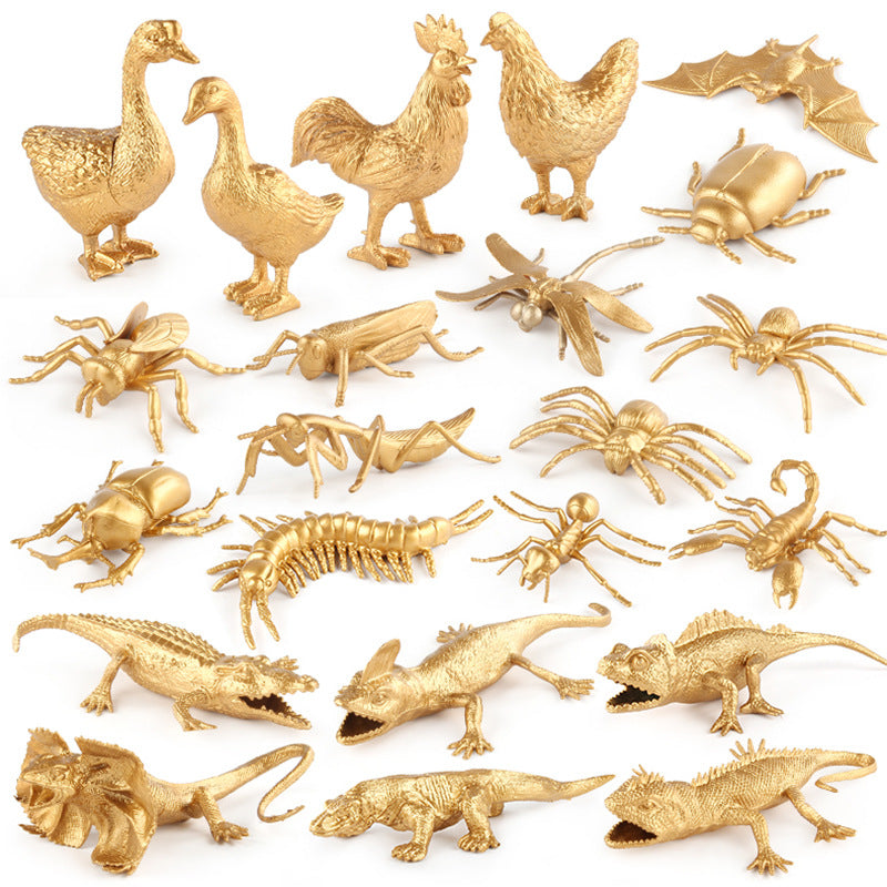 Kids' Educational Realistic Poultry and Insect Animal Model Toy Set
