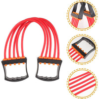 Adjustable 5-Tube Chest Expander and Arm Strength Trainer for Home Fitness