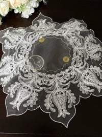 European Lace Embroidered Dust Cover for Small Appliances, Tea Tray, Rice Cooker, Air Fryer, Bread Maker