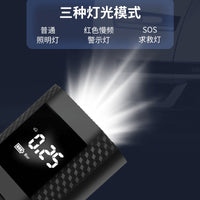 Portable Car Tire Inflator with LED Emergency Light, Smart Air Pump for Car and Bicycle Tires