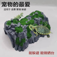 Hexagonal Reptile Hideout Cave for Axolotl Turtle Snake Gecko
