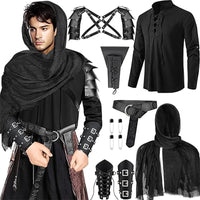 Medieval Knight Renaissance Viking Costume Accessories Halloween Cosplay Set