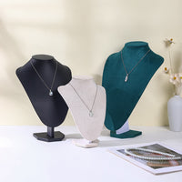 V-Neck Necklace Display Stand Mannequin Jewelry Photography Prop