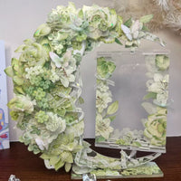 DIY Rotating Photo Frame for 3-inch Cards - Transparent Acrylic Display Stand
