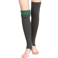 Wormwood Thermal Knee Warmers Leg Sleeves for Winter, Thickened Fleece Lined Joint Protection for Men and Women
