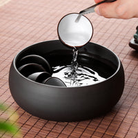 Yixing Zisha Tea Wash Basin for Gongfu Tea Ceremony, Teacup Rinse Bowl, Water Receptacle, Pen Washer, Ashtray, or Small Planter