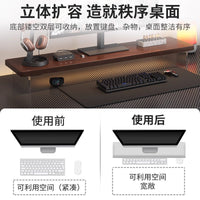 Acrylic Desktop Monitor Stand Riser with Storage for Office and Home