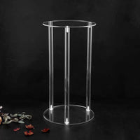 Clear Acrylic Pedestal Stand for Wedding Stage & Event Decor